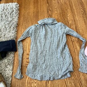 Loft size xs heathered grey turtleneck